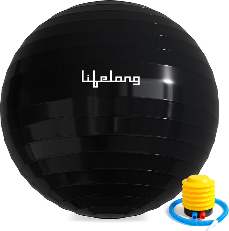 Lifelong Gym & Swiss Ball For Exercise ,Yoga , Training (With Pump) Gym Ball(With Pump)