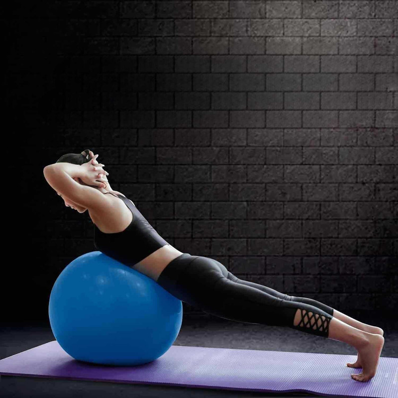 Pinopa Anti Slip Yoga Gymastic Ball with Foot Pump for Balance Training & Fitness Gym Ball(With Pump)