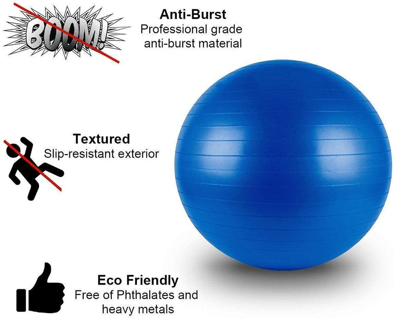 JOYGESTURE Foot Pump for Workout Yoga Workout Gym Ball Gym Ball(With Pump)