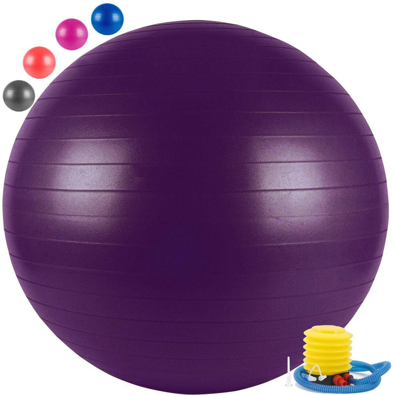 BBD Kitchen Shop Gym Ball with Pump Balance Stability Ball, Heavy Duty Fitness Yoga Gym Ball(With Pump)