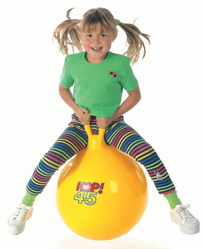 STEPZAH Hop Ball Bouncy Jumping Ball Hop-Pity Hop Ball, Hopper Ball Jumping Ball Gym Ball(With Pump)