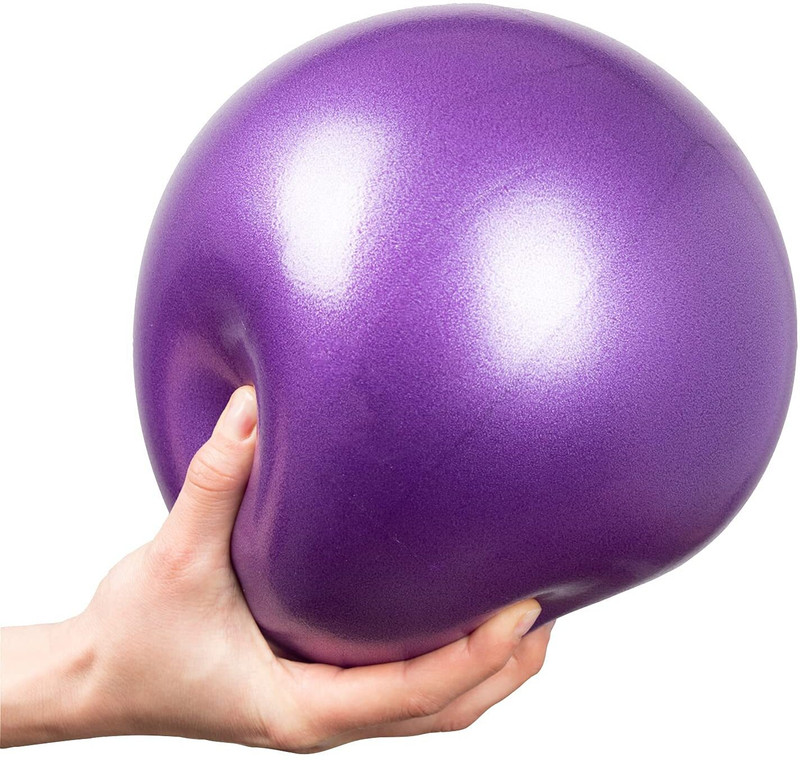 PRANIJ Mini Exercise Yoga Gym Ball, Pilates Toning Strength Fitness Ball With Straw Gym Ball