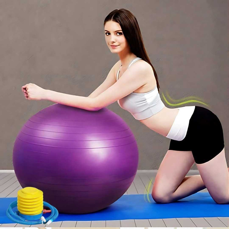 Varnee Anti-Burst Gym Ball For Home, Balance, Gym, Core Strength, Yoga, Fitness Gym Ball(With Pump)