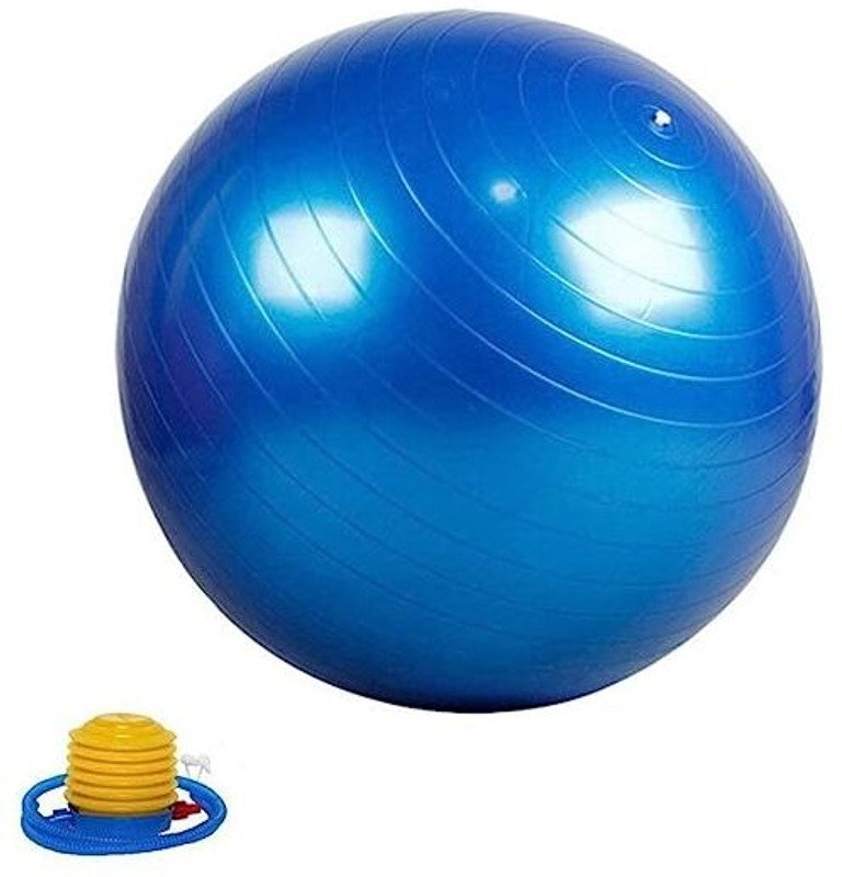 Gyanvi HAPYSA Unisex Anti-Burst Exercise Gym Ball 65cm with Pump - Exercise Rubber Ball Gym Ball(With Pump)