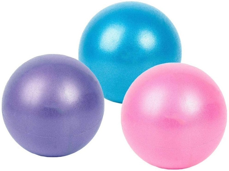 PAVITYAKSH Mini Yoga Ball (25cm) Durable PVC Exercise Ball Physical Therapy, Balance, Barre Gym Ball(With Pump)