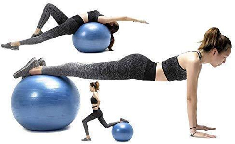 VICHAXAN Gym Ball Fitness Exercise Yoga Ball Gymnastic Ball Gym Ball(With Pump)