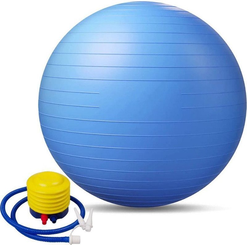 GJSHOP Anti-Burst Exercise Ball,Yoga Ball Chair Stretching Core Yoga Pilates Birthing Gym Ball(With Pump)