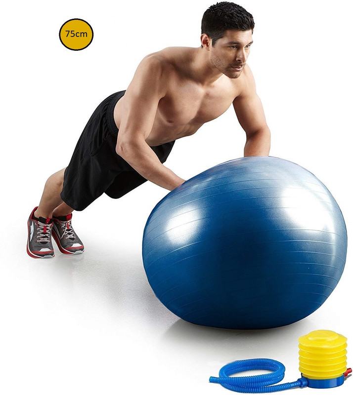 VDNSI Gym Ball Anti Burst Exercise Ball, Heavy Duty Fitness Yoga Ball for adults(65cm) Gym Ball(With Pump)