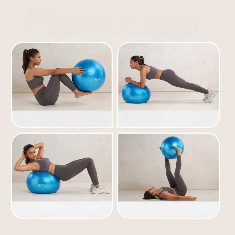 pranzo Yoga Exercise Ball for Fitness, Balance, Core Workout, Pilates & Home Gym Gym Ball(With Pump)