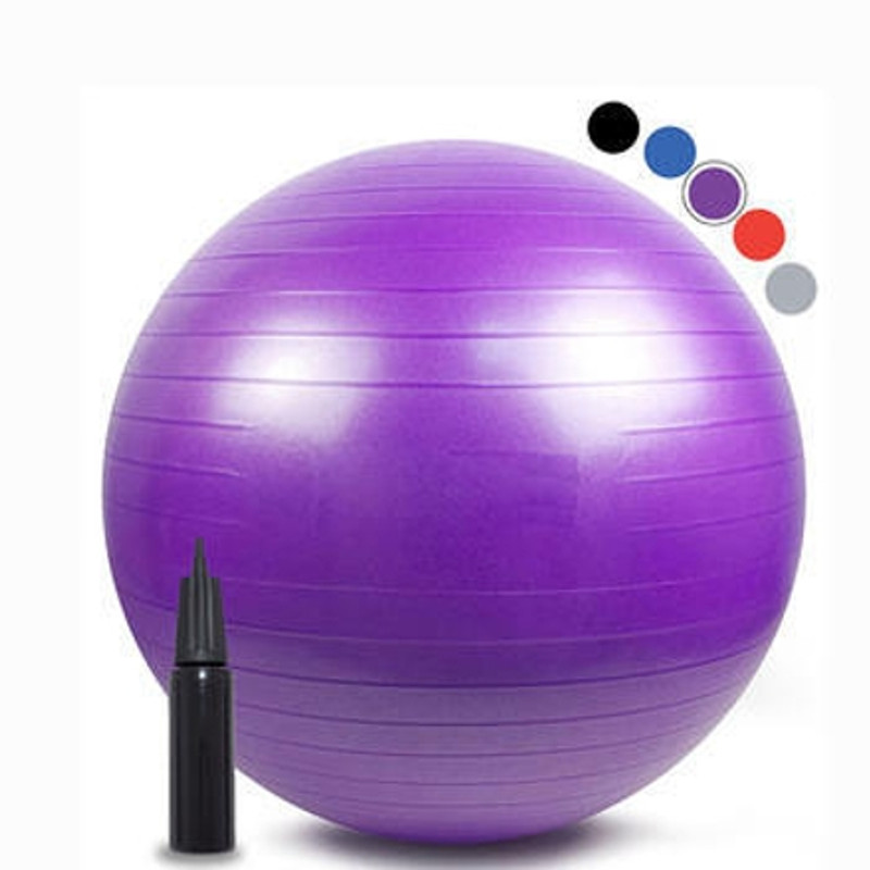 trakoz Mini Exercise Ball, 9 Inch Small Gym Ball with Inflatable Straw Gym Ball