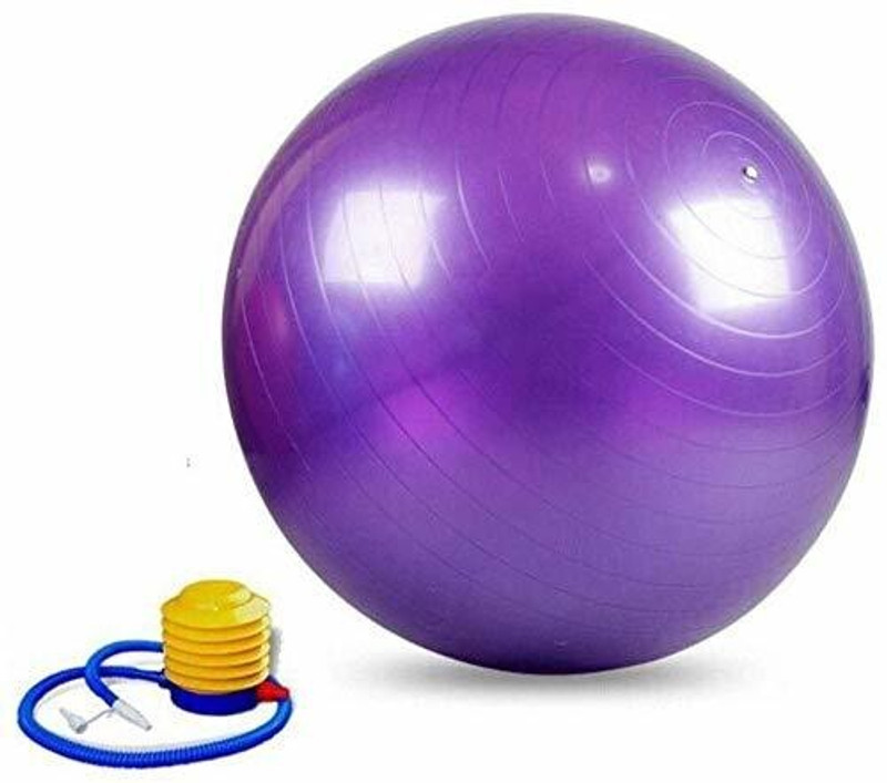IRIS Fitness Anti-burst Exercise 55 cm Purple Gym Ball(With Pump)