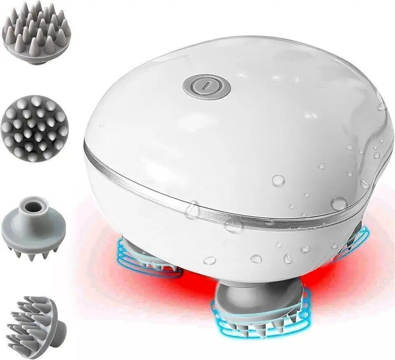 NUVIO Hair Growth & Relaxation Scalp Massager | Cordless Electric Head Massager
