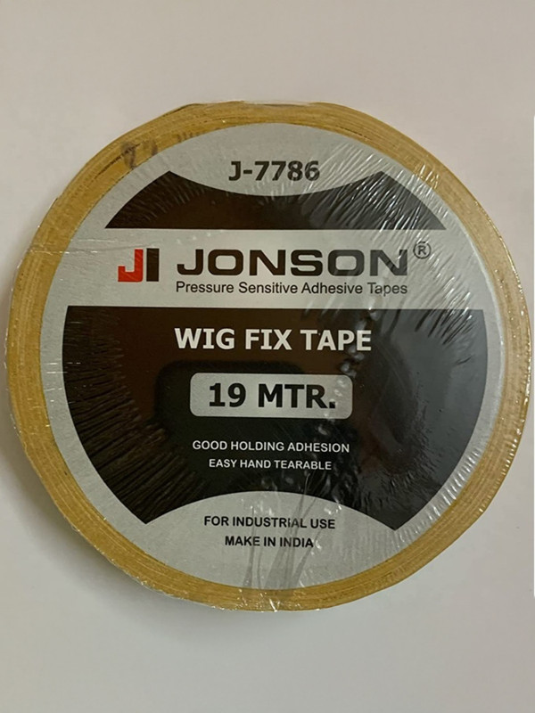 JONSON YELLOW WIG/PATCH CLOTH TAPE ROLL 20 MTR Hair Accessory Set(Yellow)