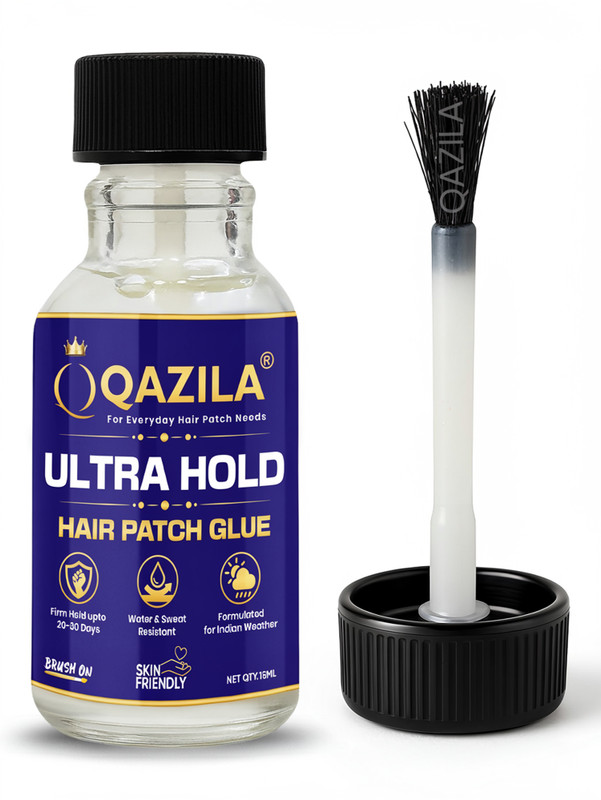Qazila Ultra Hold Glue| Hair Patch Glue| Hair Wig Glue| Strong Hold upto 20-30 days Hair Accessory Set(White)