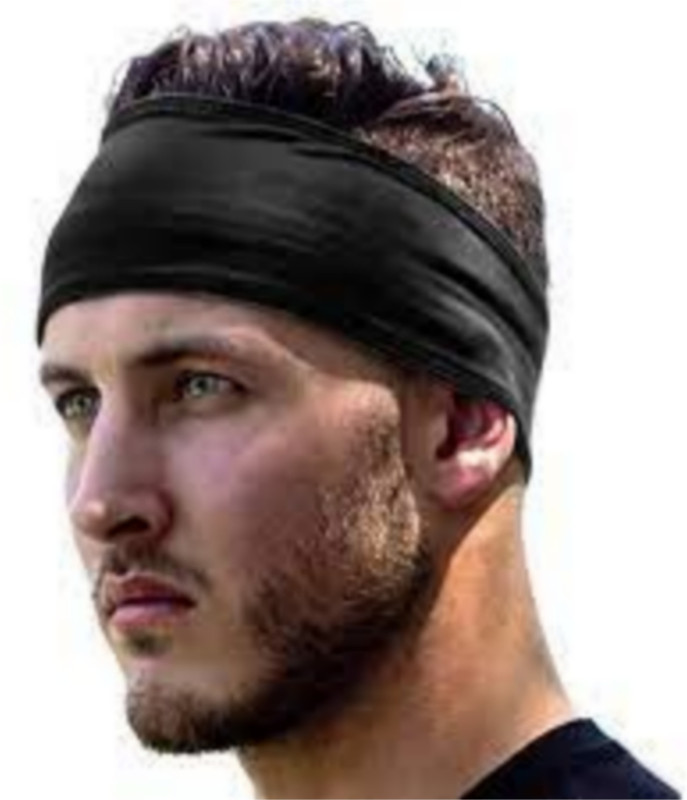 RP Bazaar Sports Headbands for Men & Women Headband Fitness Band(Black, Pack of 4)