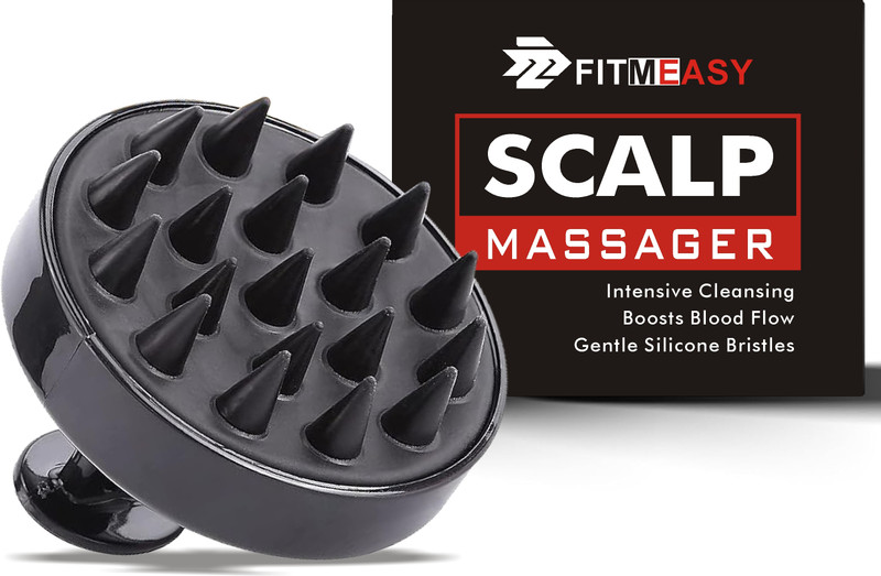Fitmeasy Scalp Massager for Hair Growth - Head Massager Scrubber Brush - Reduces Dandruff