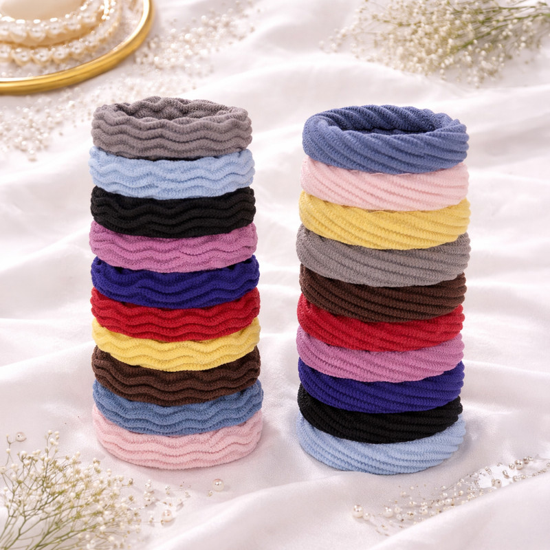 Myra Collection Hair For Women/Girls - Multi-Colored Hair Accessories Set, Pack of 20 pcs Rubber Band(Multicolor)