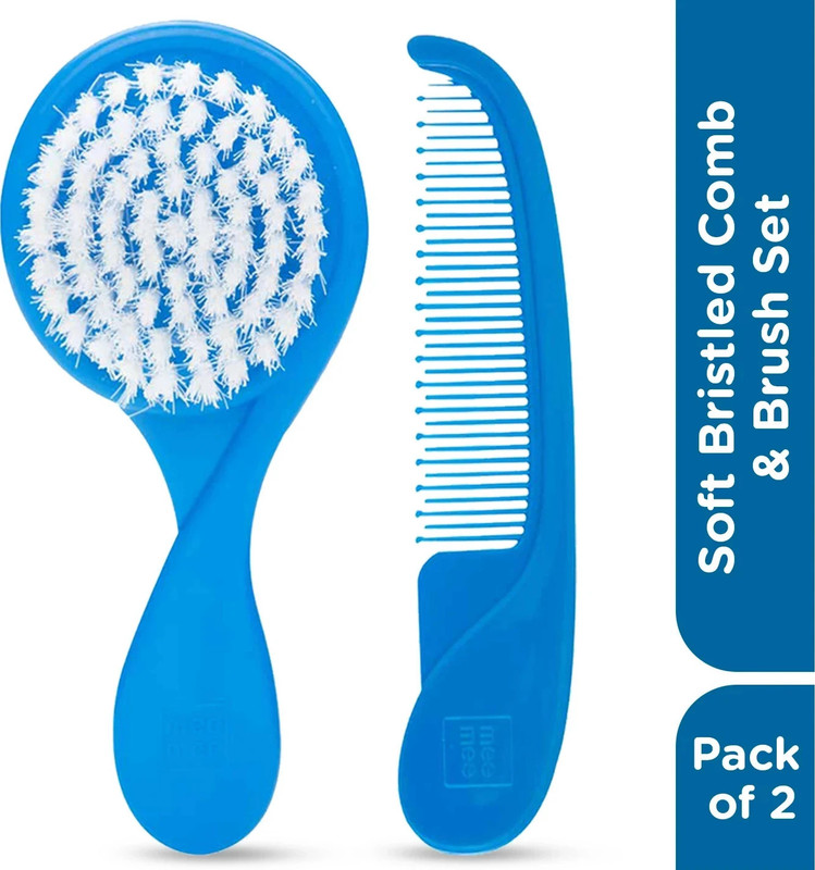 MeeMee Baby Hair Brush & Comb Set, Gentle, Safe & Easy Grooming for Infants & Toddlers
