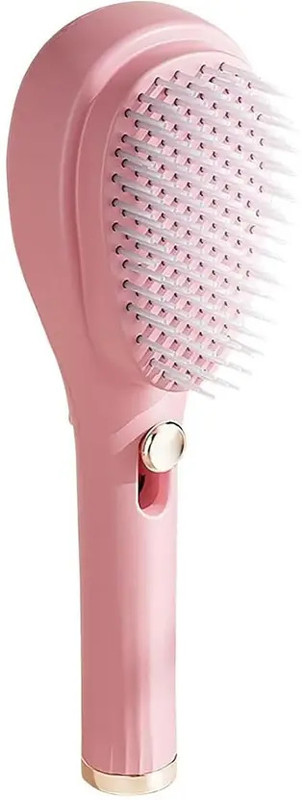 KarivaEnt Retractable Hair Brush with Self-Cleaning Bristles-Ergonomic Handle