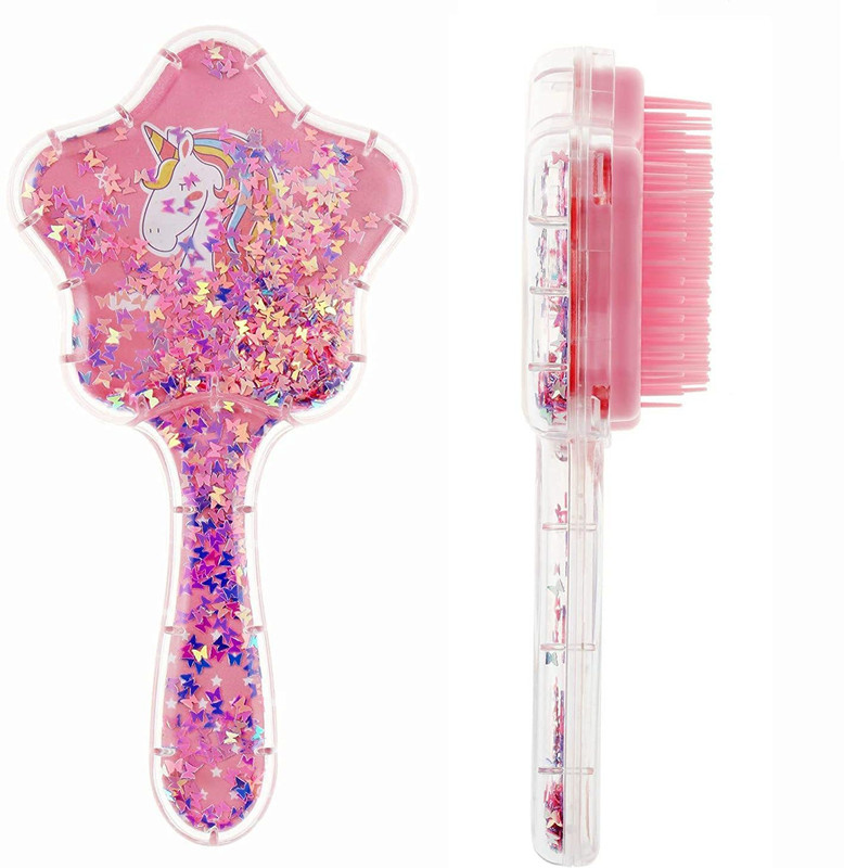 Timbktoo Unicorn Comb and Brush Set – Glitter Hair Brush Comb for Girls pack of 1