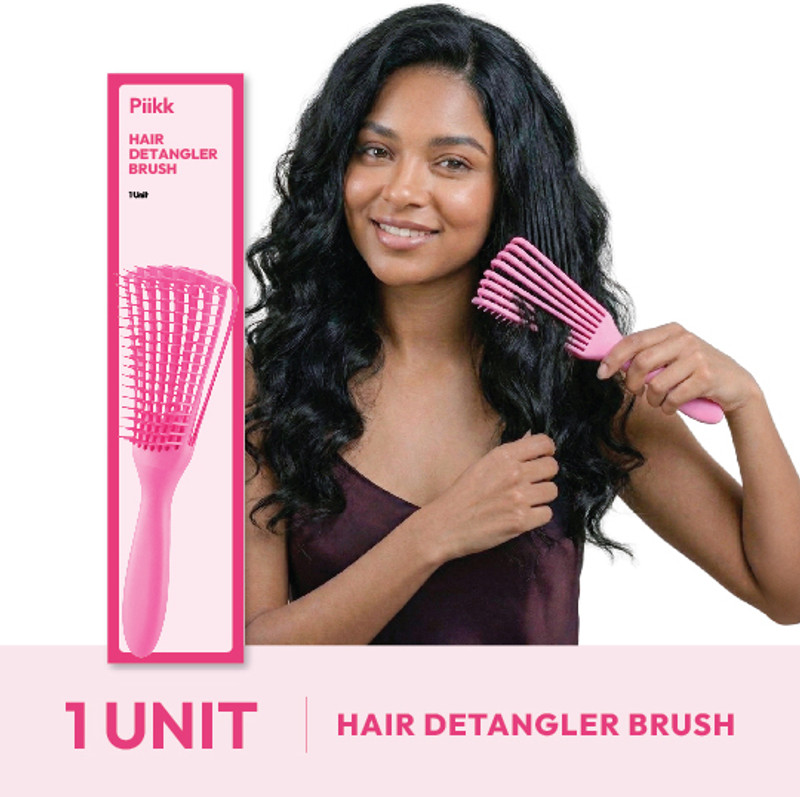PIIKK Detangler Hair Brush for Wet Dry Hair Pain-Free Knot Remover Smooth Tangle-Free