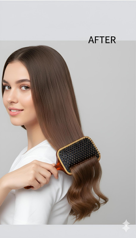 Jaira Golden Handle Paddle Brush