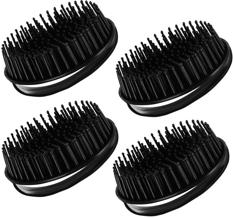Ankita Hand Grip Round Comb & Scalp Massager Soft Bristles