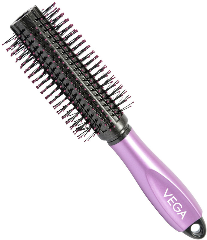 VEGA Round Hair Brush (India's No.1 Hair Brush Brand) With Cleaning Comb E18-RB