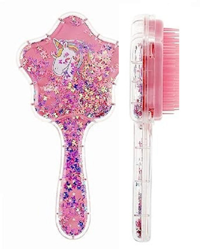 banira Unicorn Comb and Brush Set – Glitter Hair Brush Comb for Girls,Massage Hairbrush
