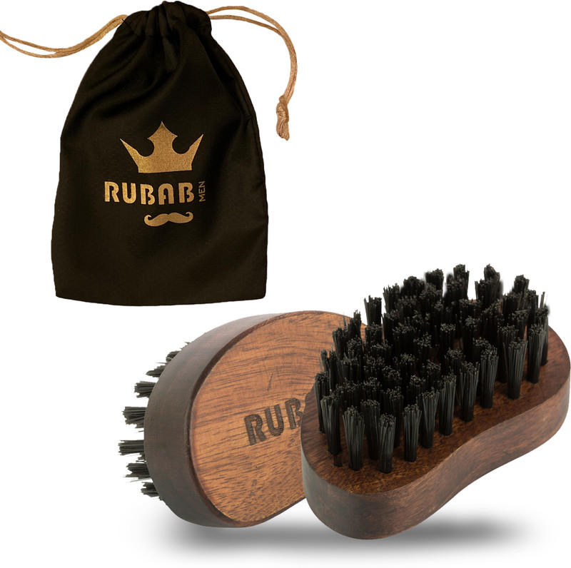 RUBAB MEN Travel Friendly Nylon Bristles Brush for Men| Made in India