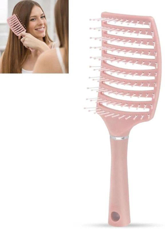Koccido Portable Detangling Hair Brush for Women & Men Curly & Straight