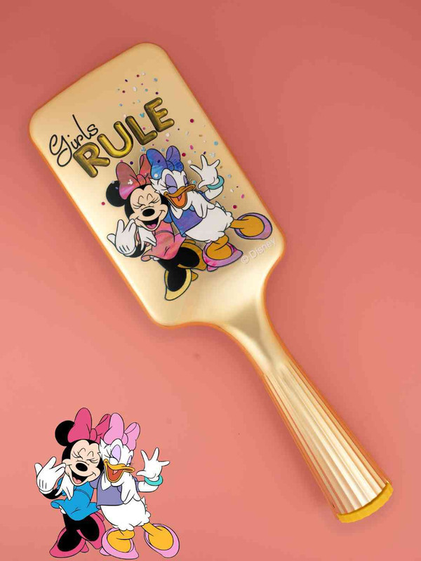 Disney By Yellow Bee Yellow Bee Girl's Disney Minnie & Daisy Hair Brush with Mirror Attachment