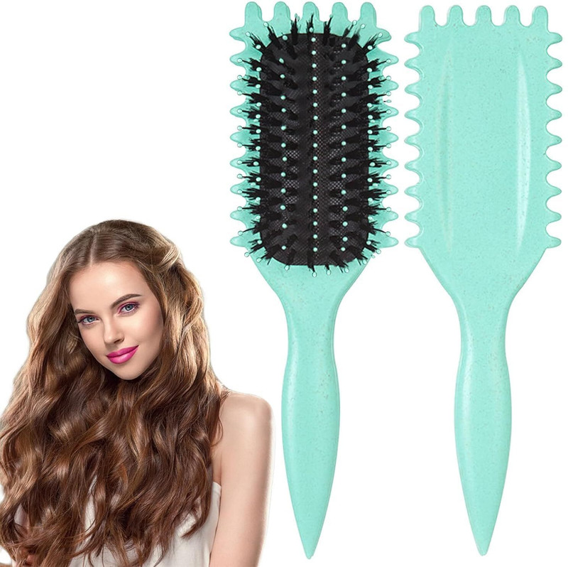 Zibali Curly Hair Comb, Curl Defining Comb, Bristle Hair Brush Styling Brush