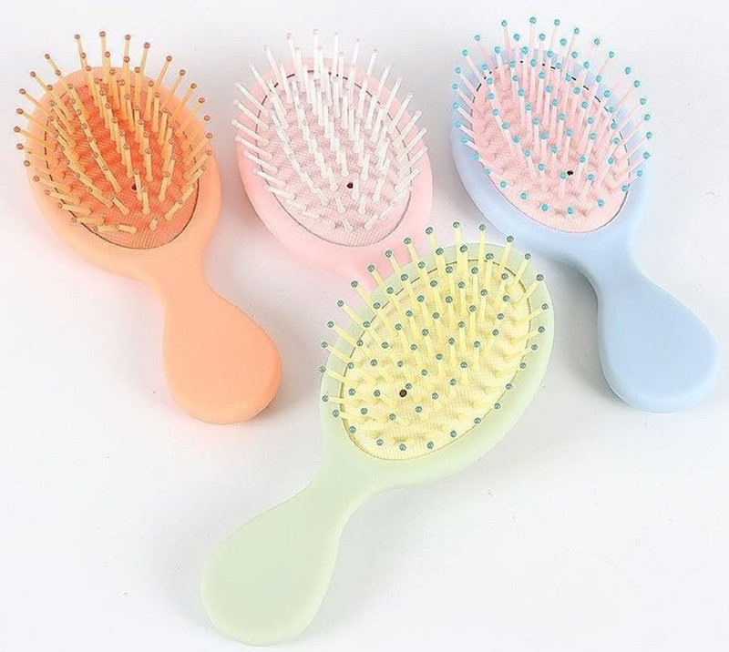 Shihen Small Hair Brush Air Cushion Travel Detangling Brush Oval Scalp Massage Combs