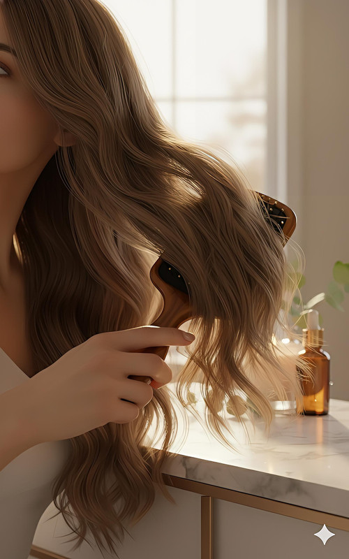 Jaira Strong Grip Wooden Hair Brush