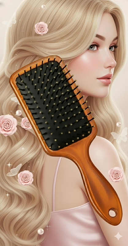 Jaira Smooth Finish Wooden Handle Hair Brush