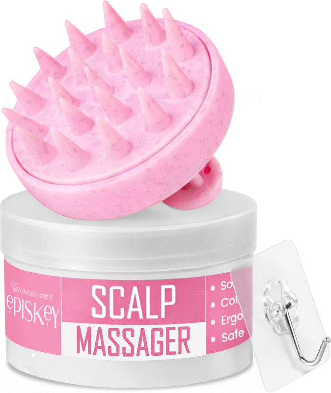 Episkey Scalp Massager Brush With Soft Silicon Bristles For Men & Women | Green-JG 35