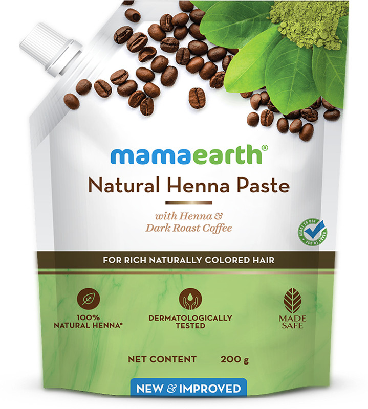 Mamaearth Natural Henna paste for Rich Colored Hair with Henna & Dark Roasted Coffee(200 g)