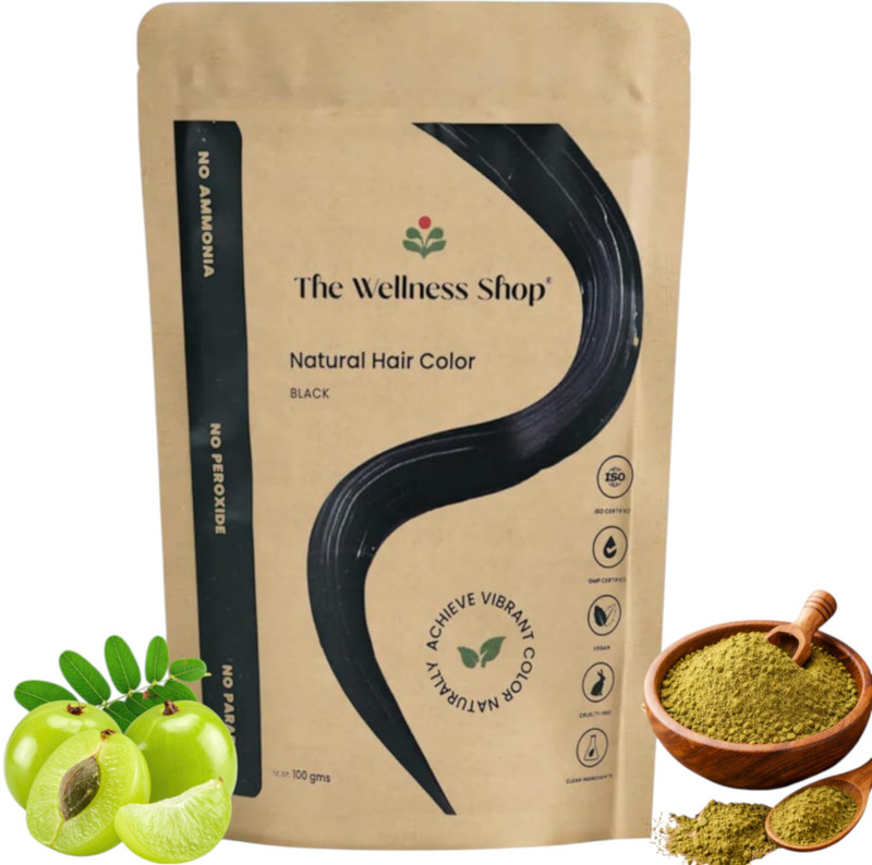 The Wellness Shop Natural Hair Color Black , black