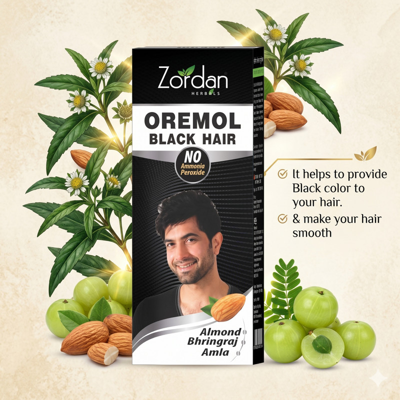 ZORDAN Oremol Hair Black , Black