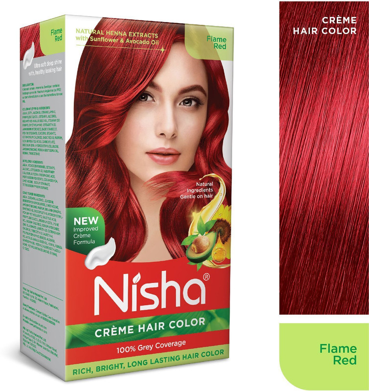 Nisha Creme Hair Colors For Women & Men 100% Grey Coverage Long Lasting Hair Colour , Honey Blonde
