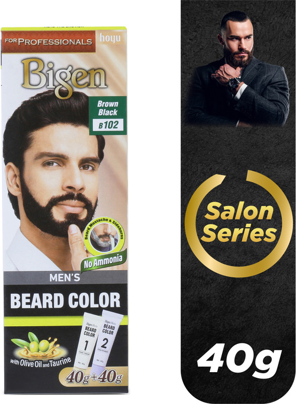 Bigen Professional Beard Color B102 , Brown Black