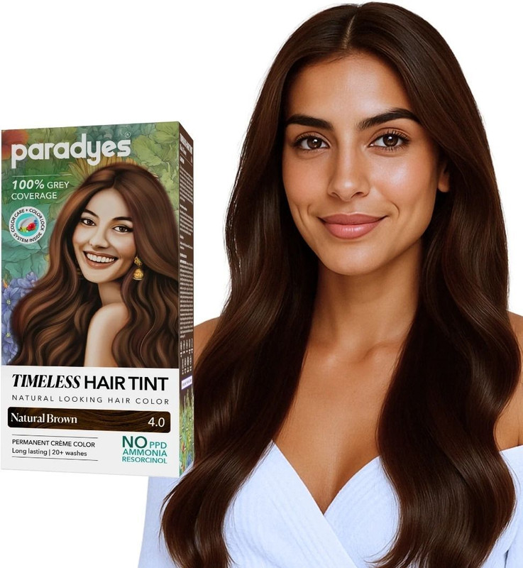 Paradyes Mini Rich Burgundy Timeless Permanent Crème Hair Colour for 100% Grey Coverage , Rich Burgundy
