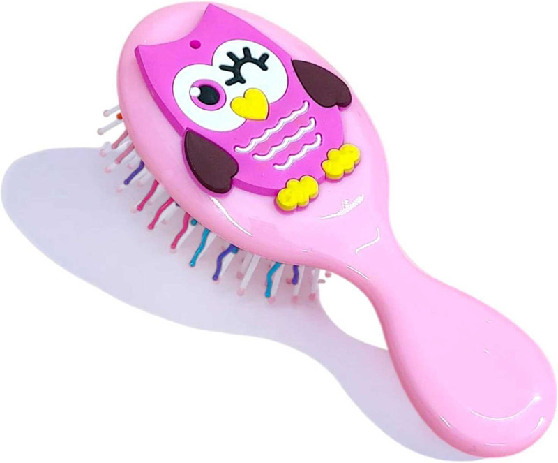 AMANVANI Cartoon Paddle Hair Brush, Soft Bristle Detangling Hair For Girls, Kids & Women