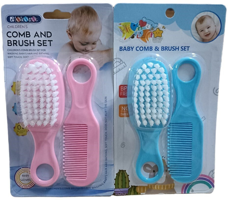 MICASHU 2pcs Comb & Brush Set | Baby Hair Grooming Combo