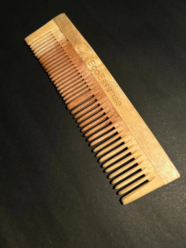 Ecoessense Neem Comb, Wooden Comb | Hair Growth, Hairfall, Dandruff Control