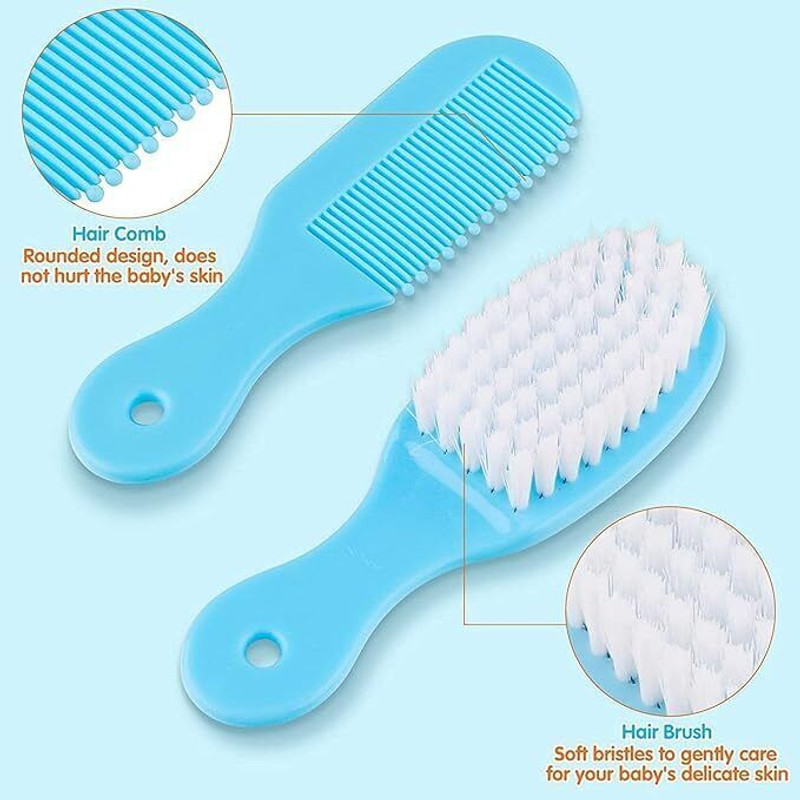Swilco New Born Baby Hair Brush & Comb Set , Soft Brush Set