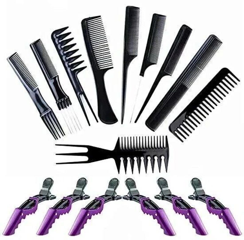 M.S TRADERS 16Pcs Hair Combs Set for Women Men..10Pcs Hair Combs and 6Pcs Hair Clips