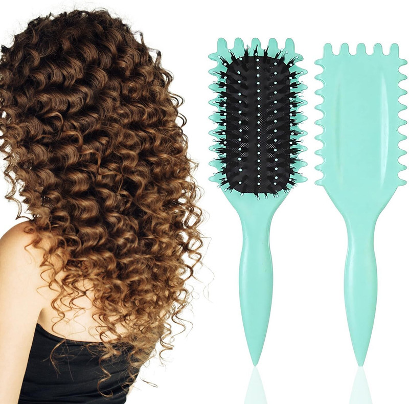 Jiyancreation Hair Curl Defining Brush Women's Curls to Reduce Pulling