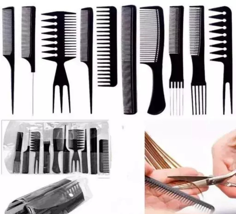 THE BODAYCREATION Salon Hair Cut Styling Hairdressing Barbers Combs Brush Comb Set